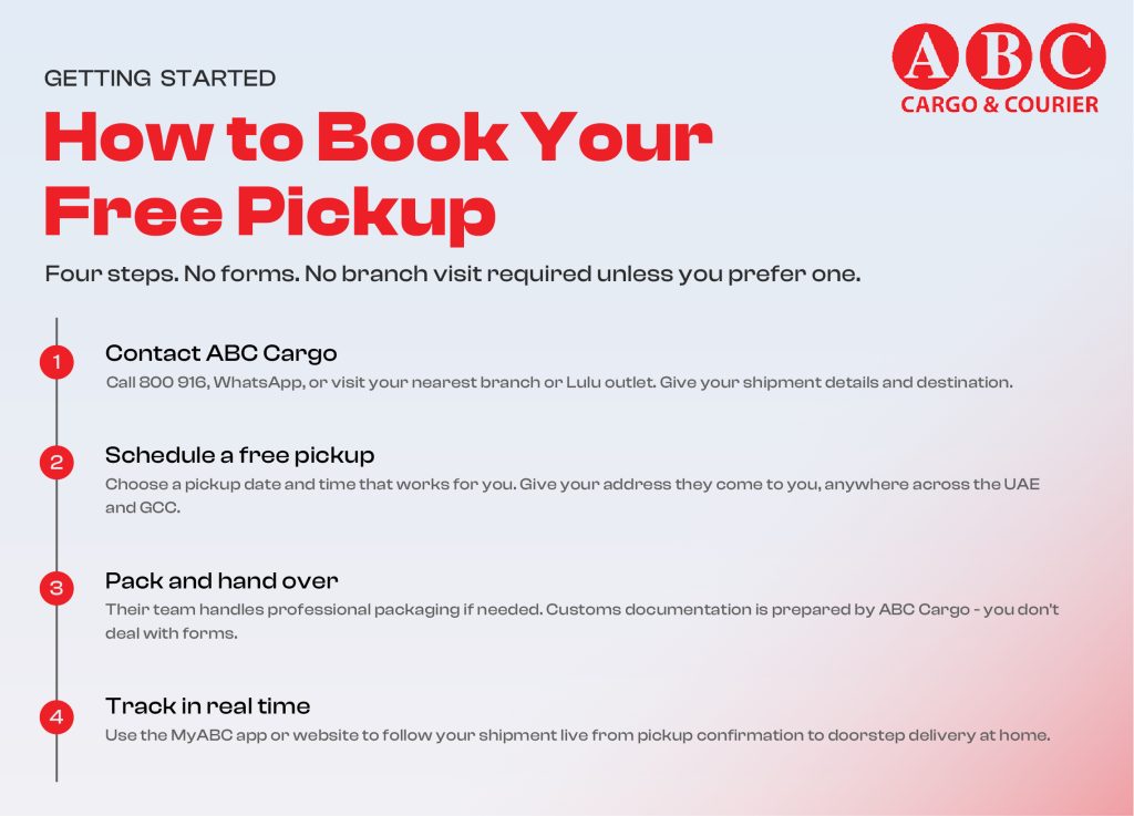 How to book ABC Cargo Service